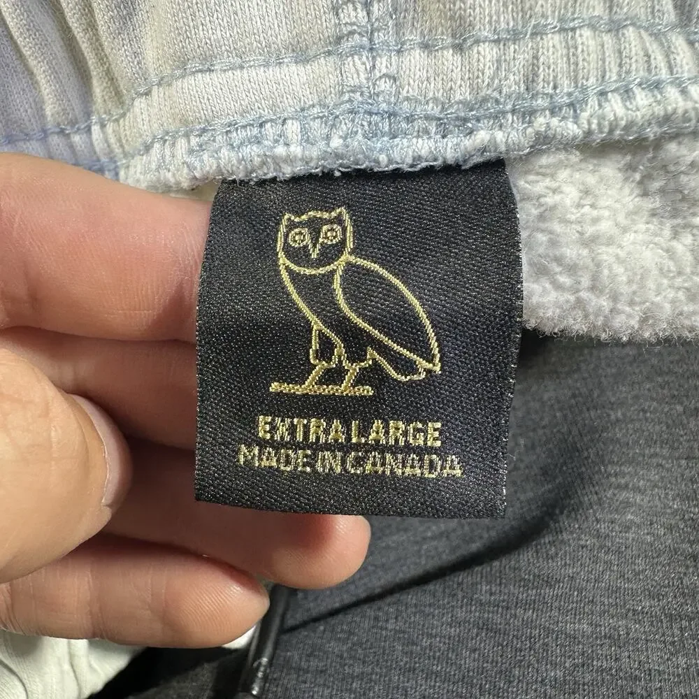 OVO Octobers Very Own Sweat Shorts Mens Sz XL Gray Drawstring Drake Rapper